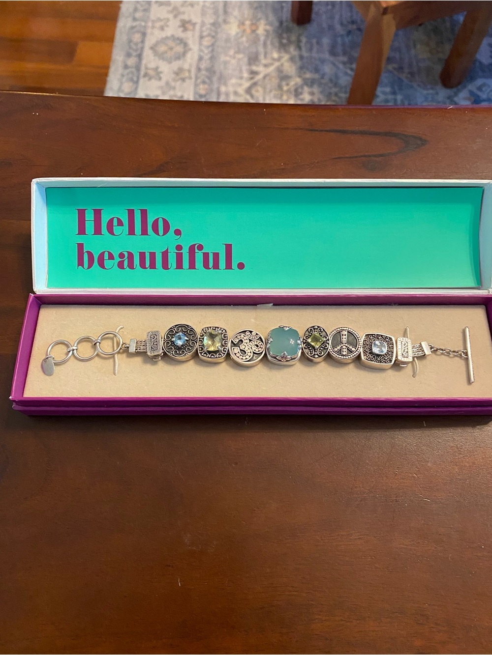 Lori Bonn Free Spirit Sterling Silver Charm Bracelet 7 to 8 inches